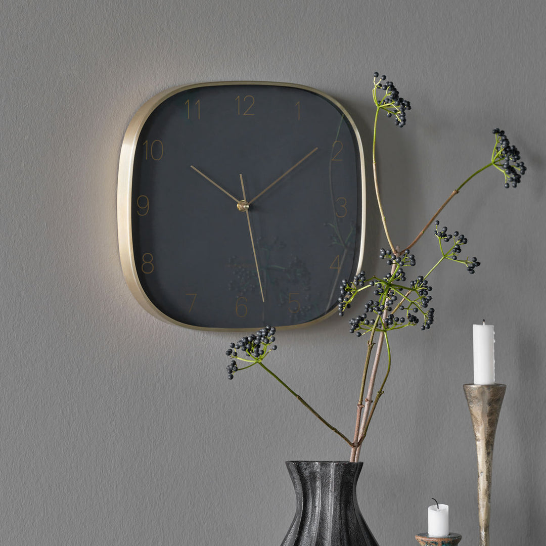 Wall clock, Dark grey