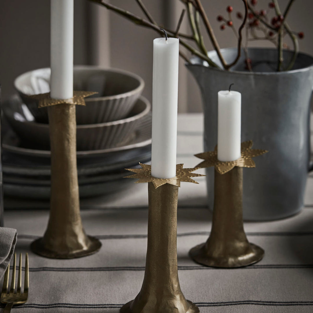 Candle rings, Brass finish