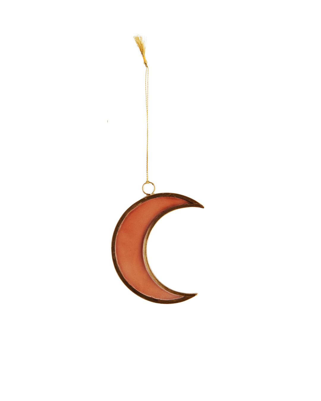 Hanging glass moon