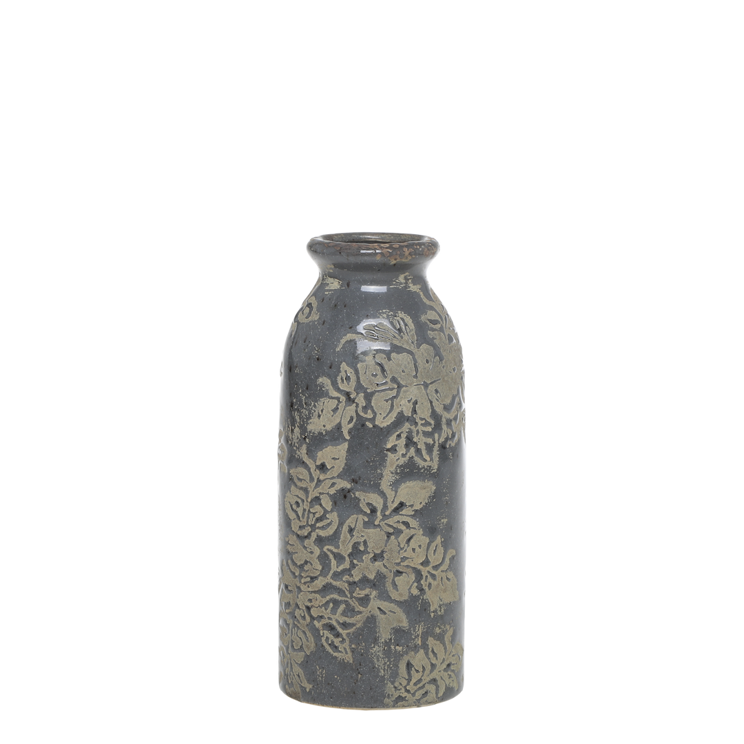 Jar with flower pattern