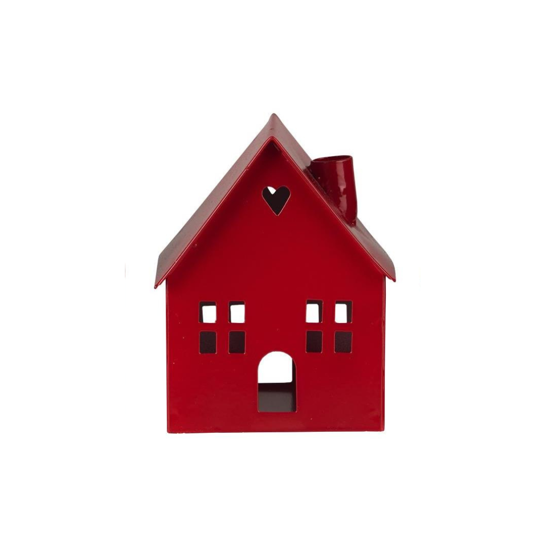 House Candle holder for slim candles - Red