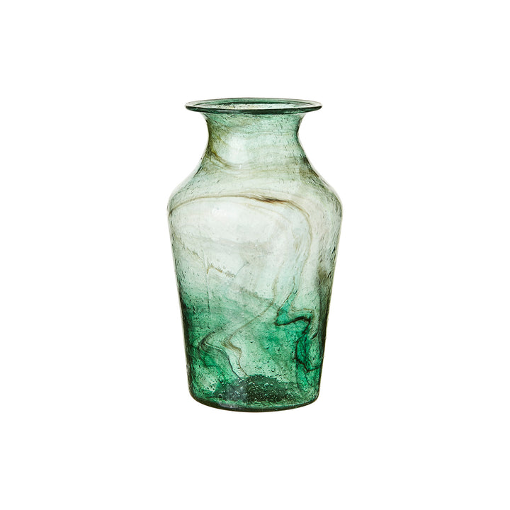 Green Glass Vase - Taper