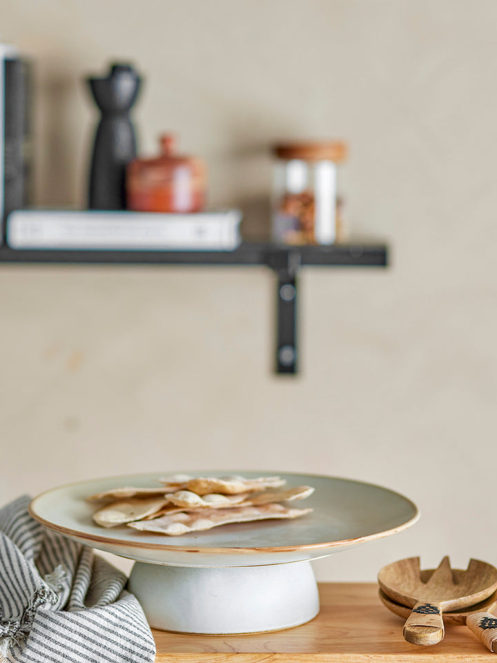 Nature Cake Tray, Stoneware