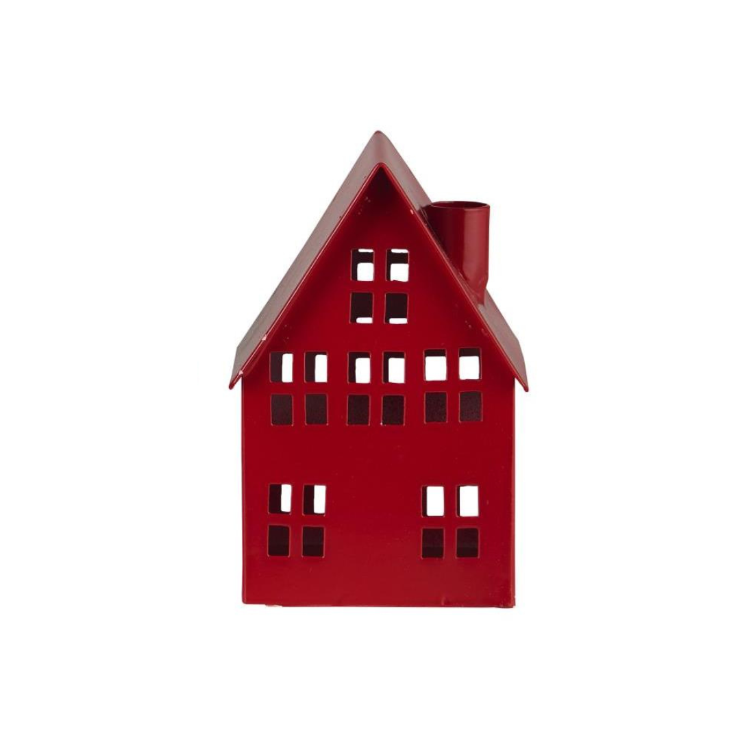 House Candle holder for slim candles - Red