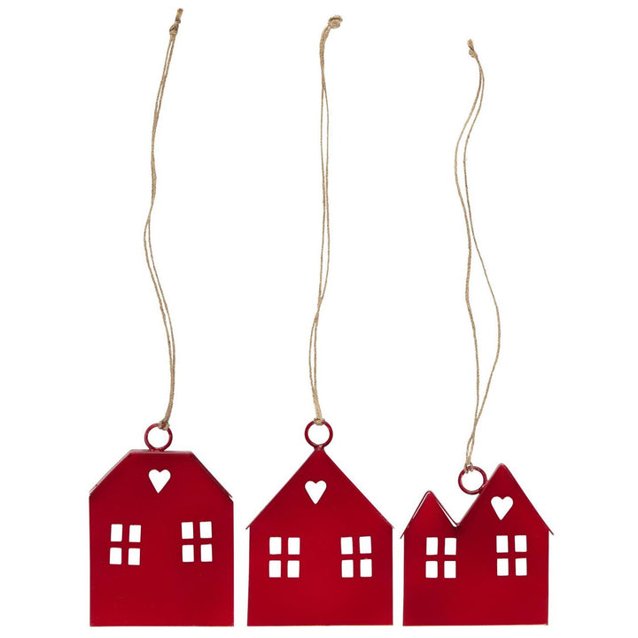 House for hanging - metal red