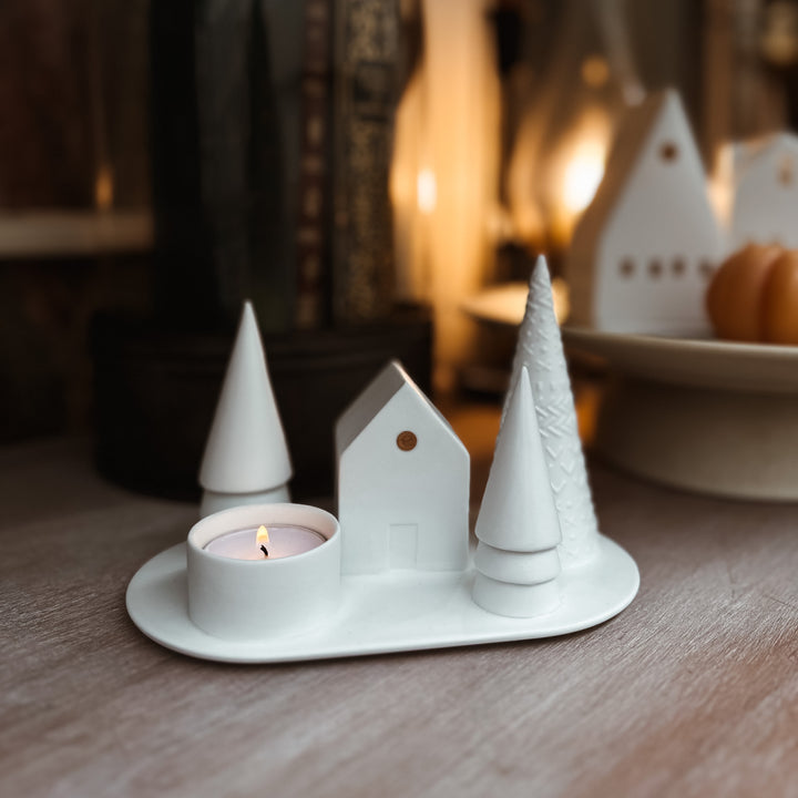 Candle holder Forest cabine