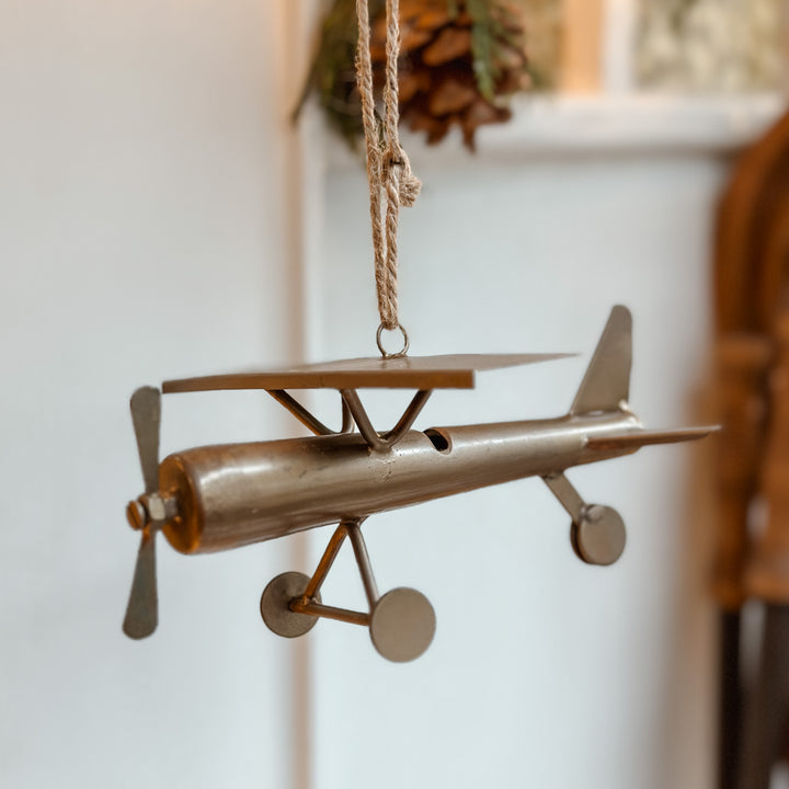 Plane Hanging Brass