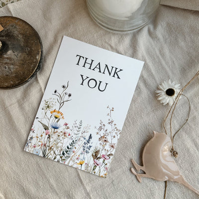 Thank you floral Card