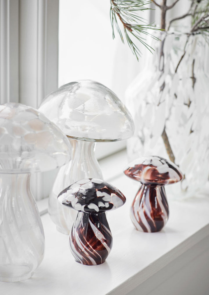 Glass Mushroom - Brown