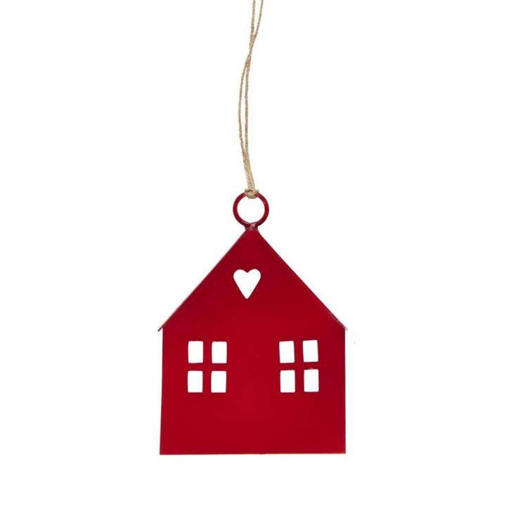 House for hanging - metal red