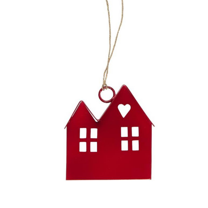 House for hanging - metal red