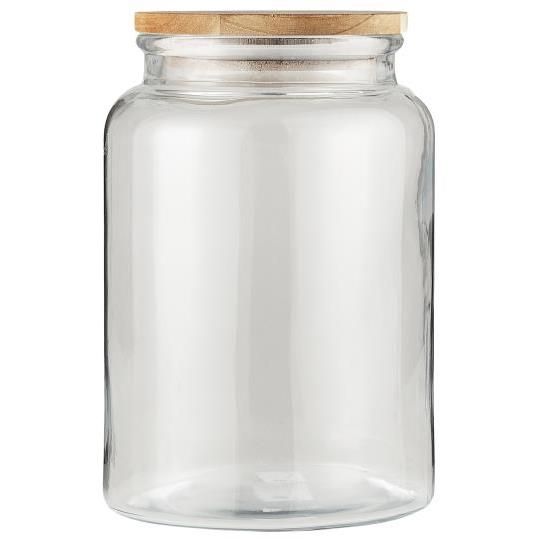 Glass Jar With Wooden Lid - 3 sizes