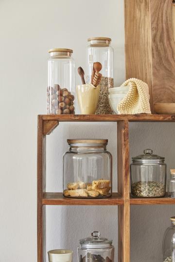 Glass Jar With Wooden Lid - 3 sizes